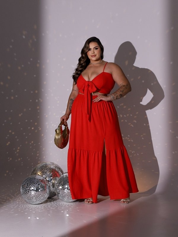 Conjunto Adriane - Cropped Saia