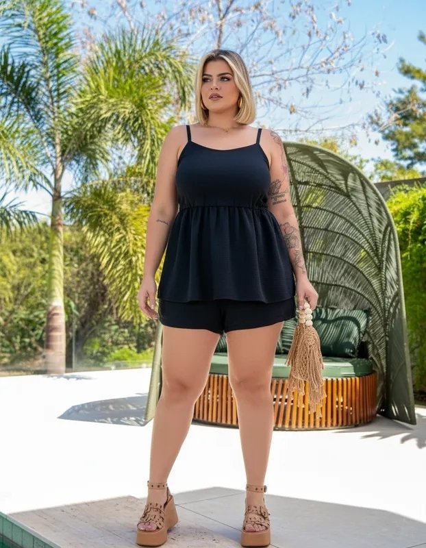 miniatura Conjunto Isis - Bata e Short