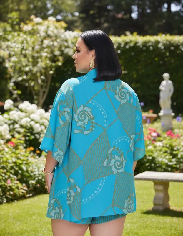 miniatura Conjunto Kimono e Short