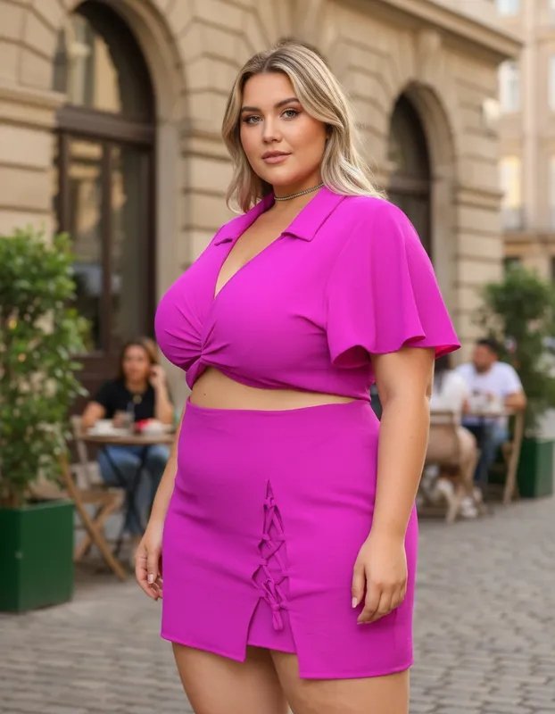 miniatura Conjunto Lú Cropped Multiformas e Short Saia