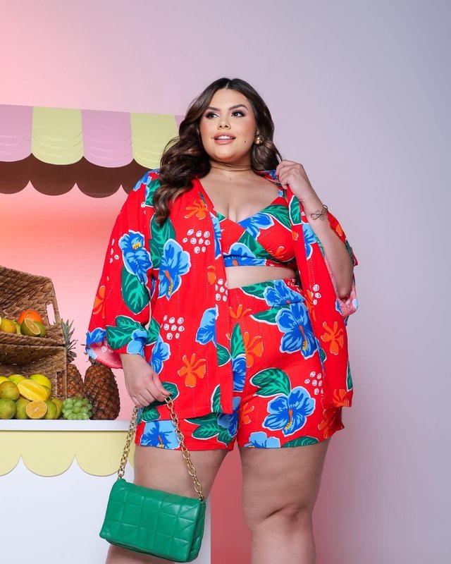 miniatura Trijunto Kimono Cropped e Short