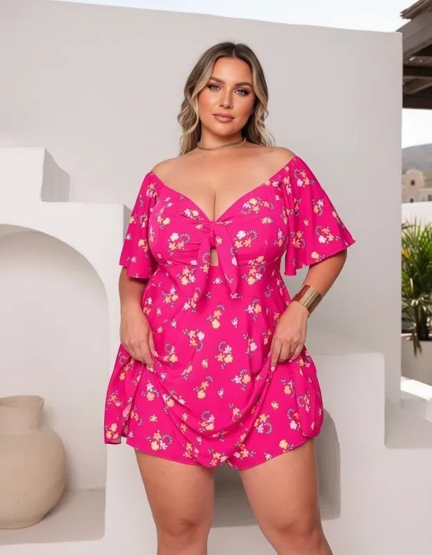 miniatura Macaquinho Duda Floral