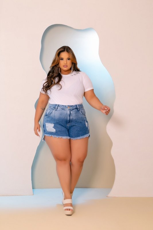 miniatura Short Jeans Degradê