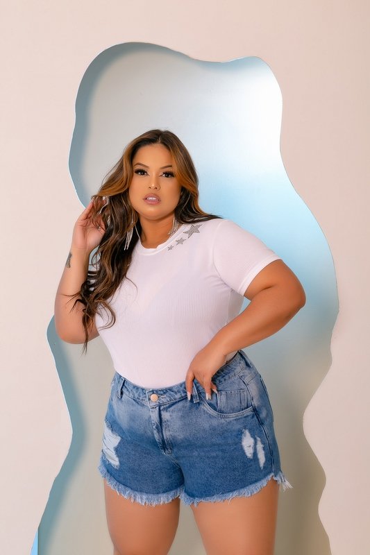 miniatura Short Jeans Degradê