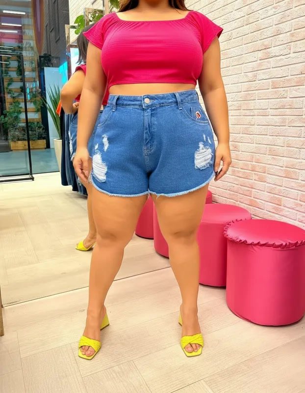 miniatura Short Jeans Semi Godê