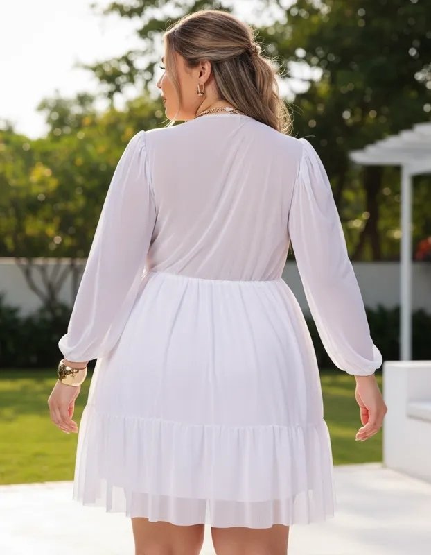 miniatura Vestido Curto Tule