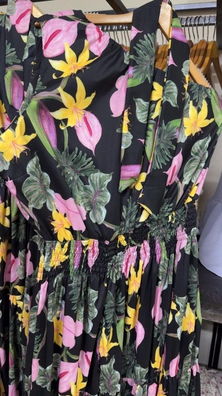 miniatura Vestido Longo Petala